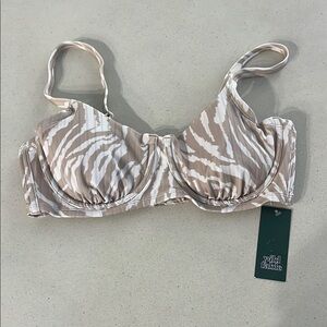 Wild Fable Cream and White Bikini Swimwear